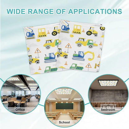 6 Pcs Fluorescent Light Covers for Ceiling Lights Construction Vehicles - Image 7