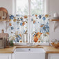 Fall Blue Maple Kitchen Curtains 54 Inch Long 2 Panel Set, Rod Pocket Window by Unknown
