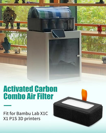 Air Filter Fit for Bambu Lab HEPA 13 + Activated Carbon Combo for X1/P1 Series - Image 2