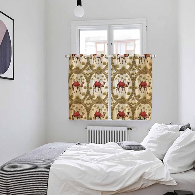 2 Panel Kitchen Cafe Curtains, Window Decor Tier Curtains - Image 4
