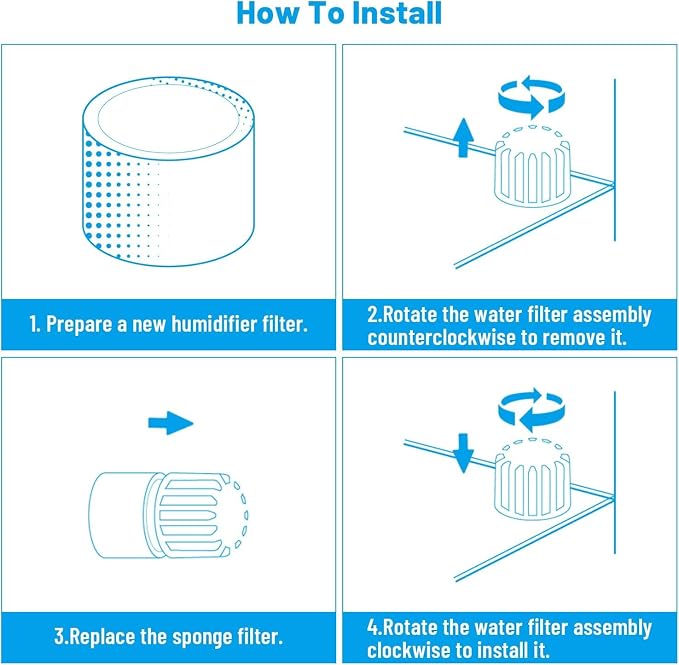Humidifier Replacement Filters for Levoit Capture Fine Particles in Water Tank - Image 3