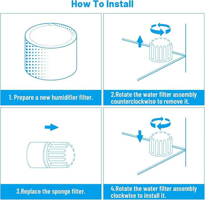 Humidifier Replacement Filters for Levoit Capture Fine Particles in Water Tank - Image 3