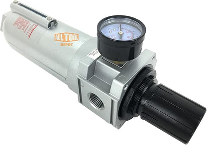 3/4" NPT SUPER DUTY Compressed Air In Line Filter Regulator Combo Piggyback - Image 4
