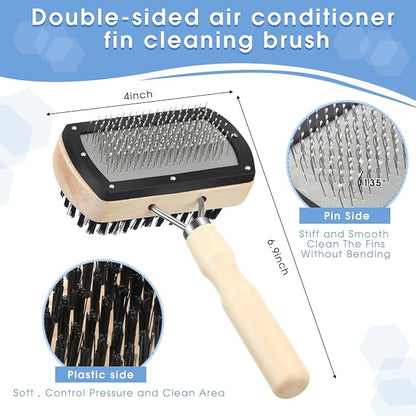 Boao 3 Pcs Ac Coil Cleaner Brush Fin Comb Double Sided Refrigerator Air - Image 2