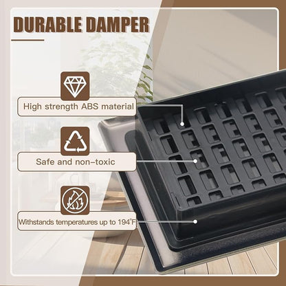Floor Vents Register Ease Adjust 4X10 Inch Floor Air Vent Heavy Duty Walkable - Image 4