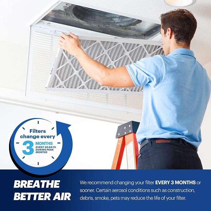 BNX TruFilter 16x25x1 MERV 13 AC Furnace Air Filter - Image 6