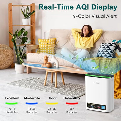 Jafända Air Purifier for Home Large Room Bedroom Up to 1226 Ft², True HEPA - Image 6