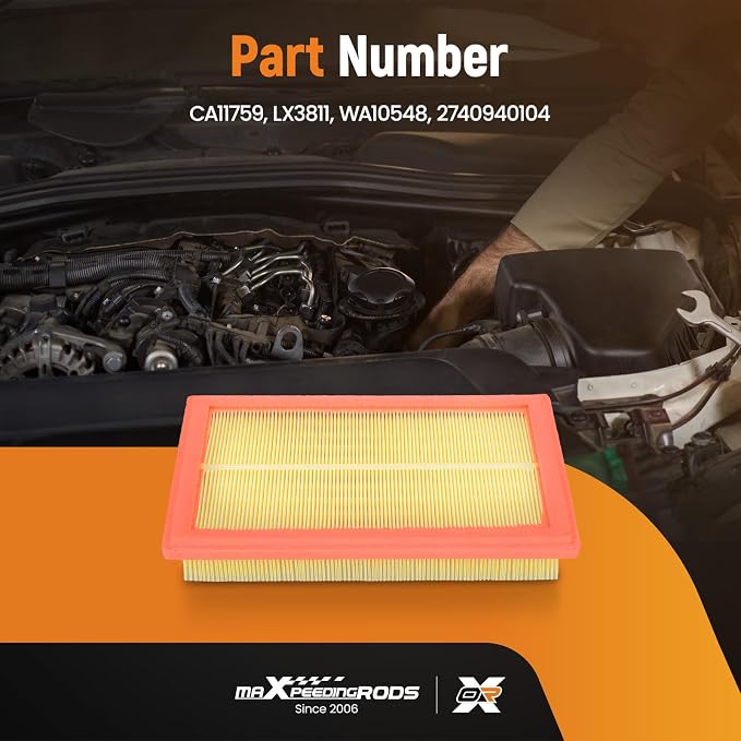 maXpeedingrods CA11759 LX3811 Engine Air Filter Fit - Image 3