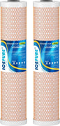 ICEPURE 5 Micron 4.5" x 20" CTO20BB-KDF Whole House Water Filter Coconut Shell by ICEPURE