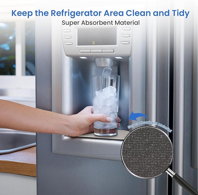 GLACIER FRESH Cuttable Refrigerator Drip Catcher, Water Absorbent Fridge Water - Image 5