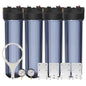 Max Water Whole House 20" x4.5" Purple Clear WH Water Filter Housing 1 inch by MaxWater