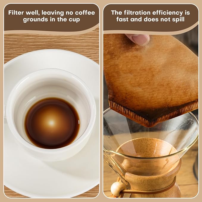 #2 Natural Brown Paper Cone Coffee Filters, Unbleached Coffee Filter 2 - Image 3
