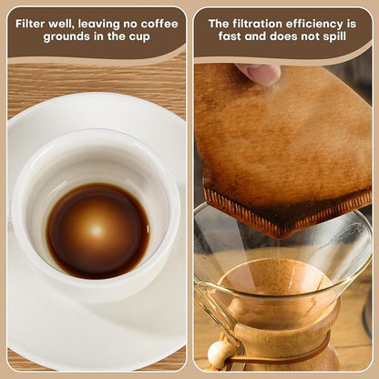#2 Natural Brown Paper Cone Coffee Filters, Unbleached Coffee Filter 2 - Image 3