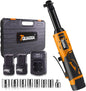 3/8" Cordless Electric Ratchet Wrench Set, 18V Power Ratchet Tool Kit by TQUAGGA