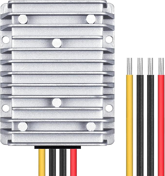 Cllena DC 24V to 13.8V 30A 414W Converter, Waterproof DC Voltage Reducer Buck Transformer Power Supply for Golf Cart