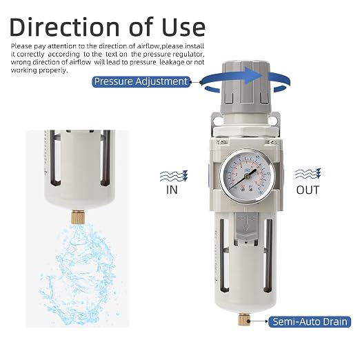 Air Compressor Water Separator Filter 3/4" NPT 0-150 PSI, Compressed Filter - Image 5