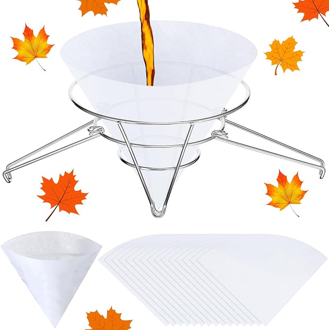Tandefio 16 Pcs Maple Syrup Filter Set 1 Maple Syrup Filter 15 Cloth Filter by Tandefio