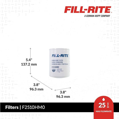 Fill-Rite F2510HM0 10-Micron Water Detecting Fuel Filter – 25 GPM Diesel - Image 2