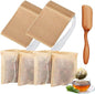 400 PcsTea filter bag, 100% natural wood pulp paper material, disposable tea by Shelling+Home