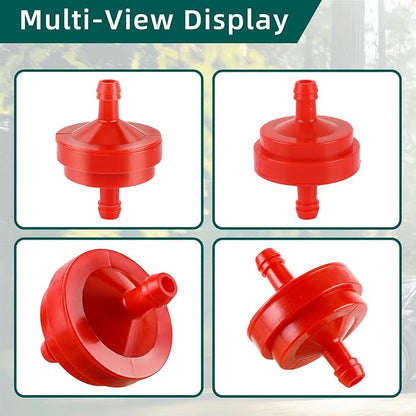 AUTOKAY Lawn Mower 1/4" Inline Gas Fuel Filter Compatible - Image 2