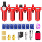 TAILONZ PNEUMATIC 0-150PSI 1/2 Inch NPT Red Industrial Grade 5 Stage Air Drying by TAILONZPNEUMATIC