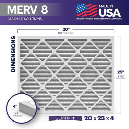 BNX TruFilter 20x25x4 MERV 8 Air Filter 2-Pack - Image 2