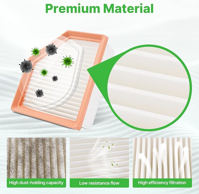 2PCS Engine Air Filter Fit for Nissan Rogue 2021 2022 2023 2024 2025 2026 2.5L - Image 3