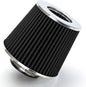 BLACK 2.5" 63.5 mm Inlet Cold Air Cone Replacement Performance Washable by RtunesRacing