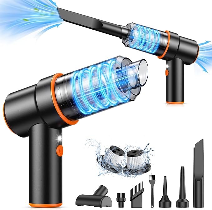 KMM Handheld Car Vacuum Cleaner, 11000PA Vacuum Cleaner & Air Duster, 120W High by KMM