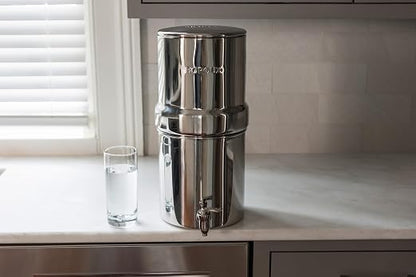 Boroux Compact Gravity-Fed Countertop Stainless Steel Water Filter System | 1.8 - Image 8