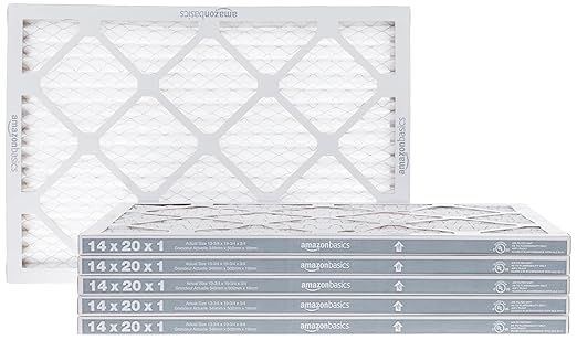 Amazon Basics 14x20x1 Air Filter 6 Pack, MERV 8 AC Furnace Filters by AmazonBasics