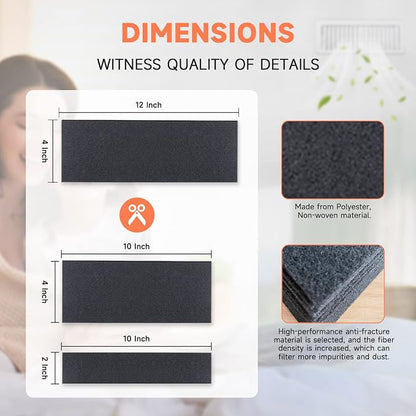 4 x 12 Inch Air Vent Filters Activated Charcoal Carbon Filter Premium Floor - Image 4