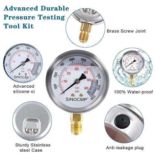 SINOCMP Hydraulic Pressure Test Kit - Image 4