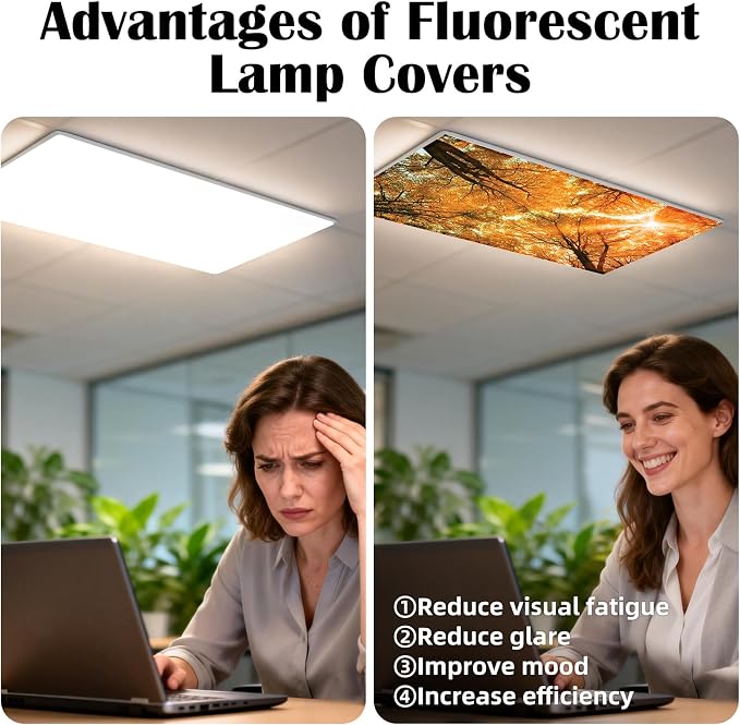 4 Pcs Fluorescent Light Covers - Image 5