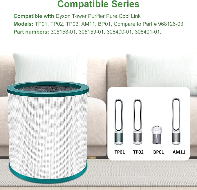 TP01 TP02 Replacement Filter 4 Pack Compatible - Image 2