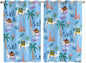 2 Panel Kitchen Cafe Curtains, Desert Landscape Sunlight Filtering Nature Air by Hokiten