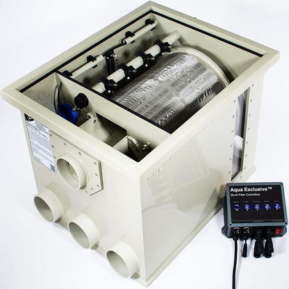 Rotary Drum Filter | RDF 8000GPH | Fully Automatic Water Filter System | Koi by Aqua+Exclusive