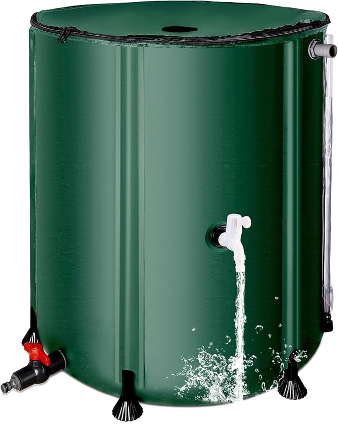 THUNDERBAY 60 Gallon Collapsible Rain Barrel, Portable Rain Barrels to Collect by THUNDERBAY