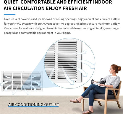 22x10 Vent Cover, Air Return Vent Cover, Flat Vent Cover, Rejillas De Aire - Image 7