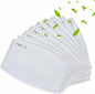 100 Pcs Activated Carbon PM2.5 Mask Filter Paper 5 Layers Replacement PM 2.5 by NBDIB