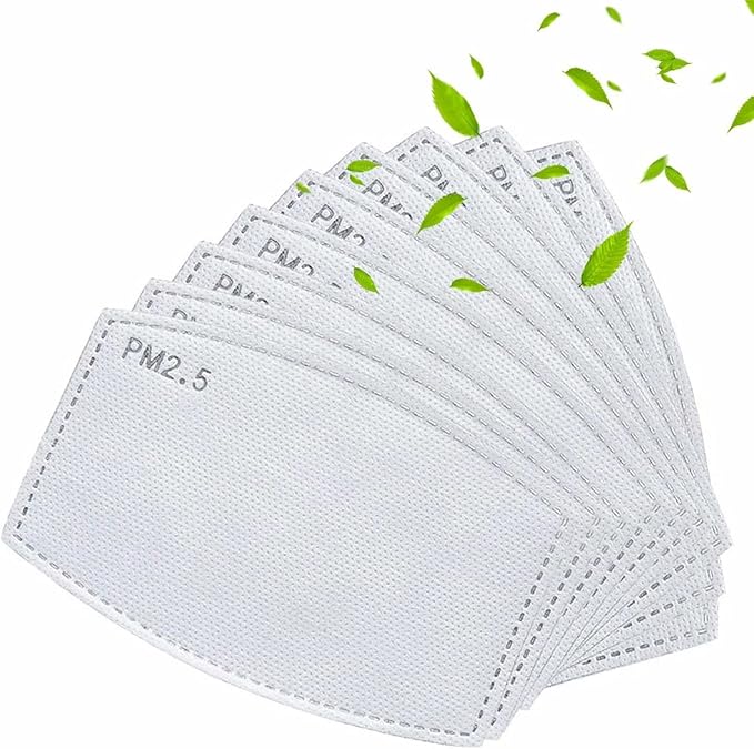 100 Pcs Activated Carbon PM2.5 Mask Filter Paper 5 Layers Replacement PM 2.5 - Image 8