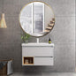 Round LED Bathroom Mirror Demister Pad IP44 Vanity Large Mirror Cold Light by Unknown