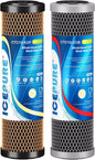 ICEPURE 2.5" x 10" Whole House CTO Activated Carbon Water Filter Combo Kit by ICEPURE