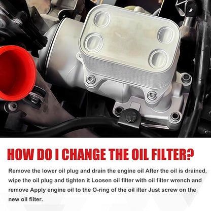 Upgraded Aluminum Oil Filter Housing Assembly Fit - Image 5