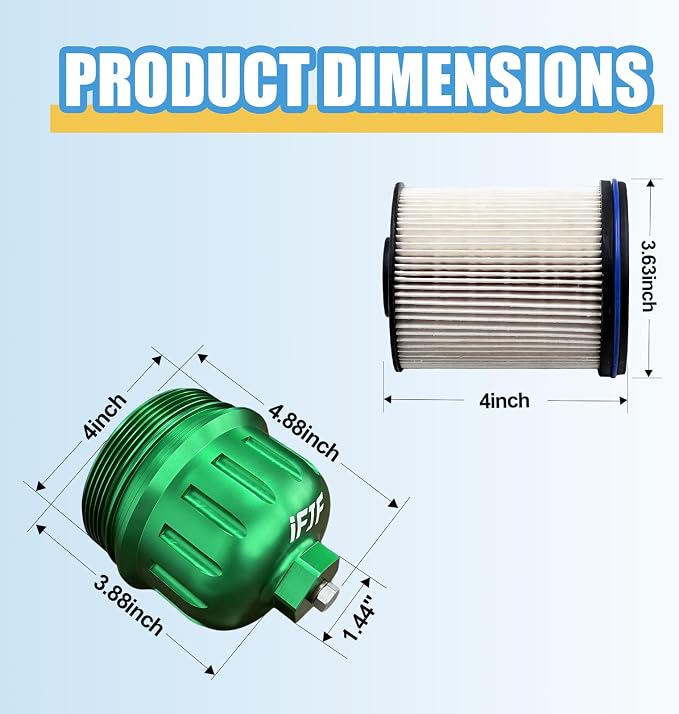 iFJF TP1015 Fuel Filter and 134001 Housing Cap Replacement - Image 3