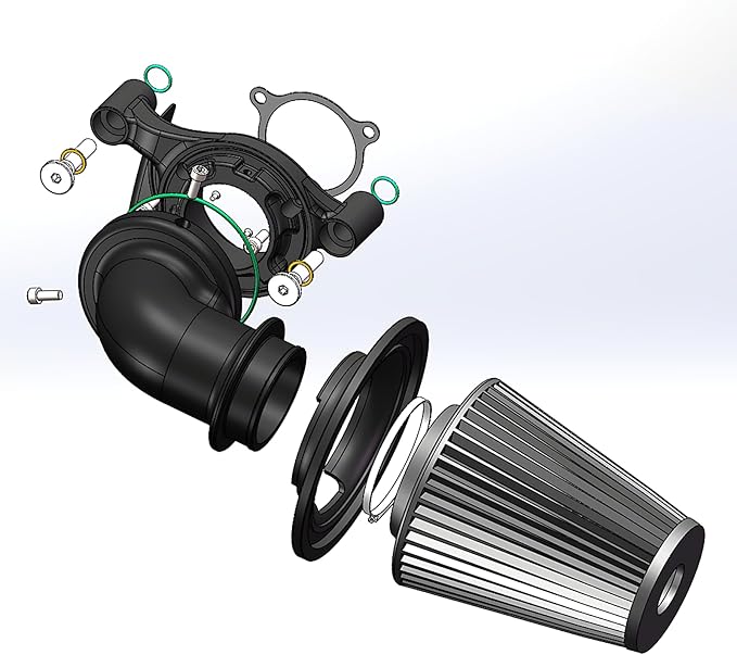 Big Sucker cone Air filter intake by ForHarleyAccessories