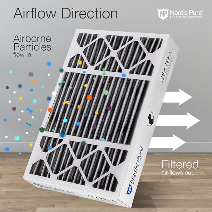 Nordic Pure 16x25x5 Honeywell Replacement Air Filters MERV 10 Plus Carbon 4 Pack - Image 8