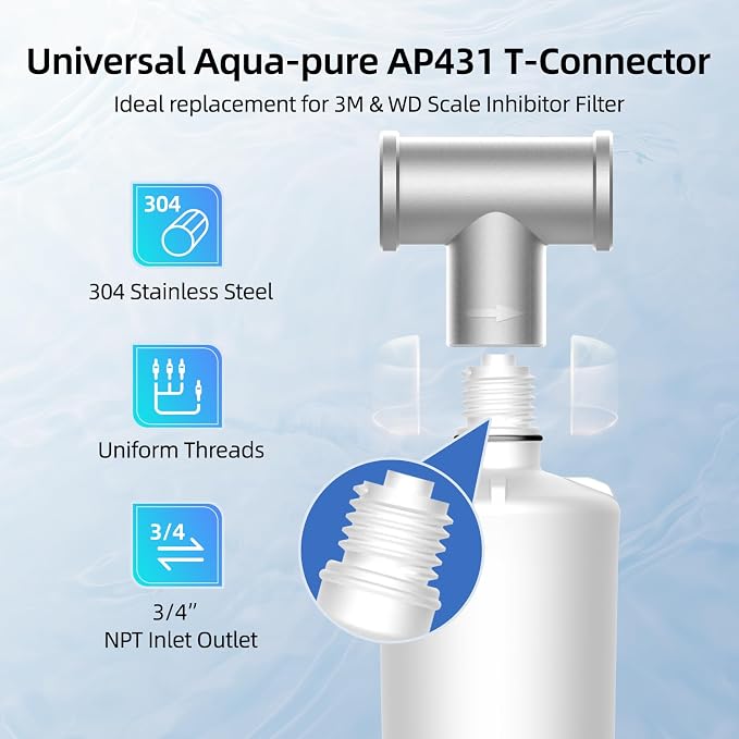 Whole House Scale Inhibitor, MIZUDO AP431 AP430SS Water Softener System - Image 5