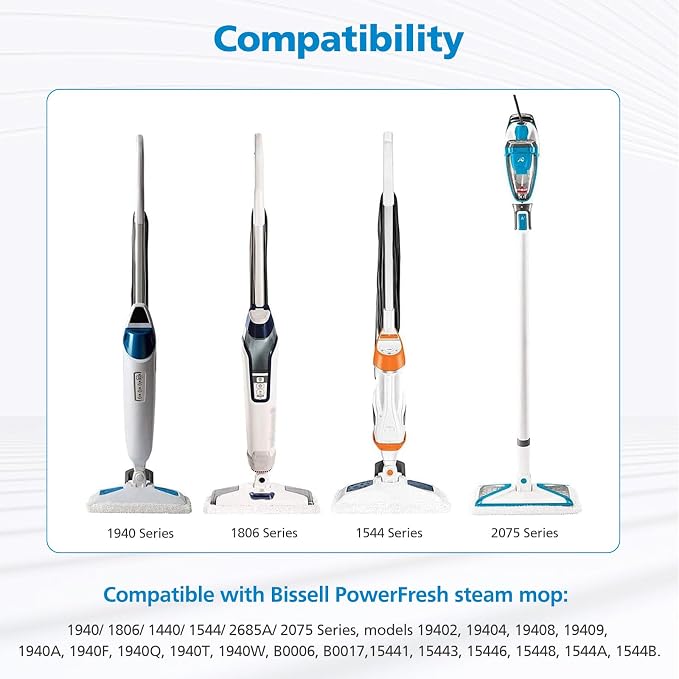 1940 for Bissell Steam Mop Pads for Bissell PowerFresh Steam Mop 1806 1544 1440 - Image 2