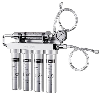 Vortopt Under Sink Water Filtration System, NSF Certified to Standards by Vortopt